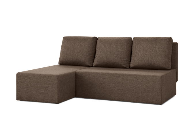 Угловой диван-кровать Крит, кофейный Нур-Султан - изображение 1