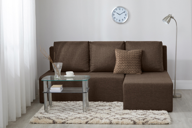 Угловой диван-кровать Крит, кофейный Нур-Султан - изображение 2