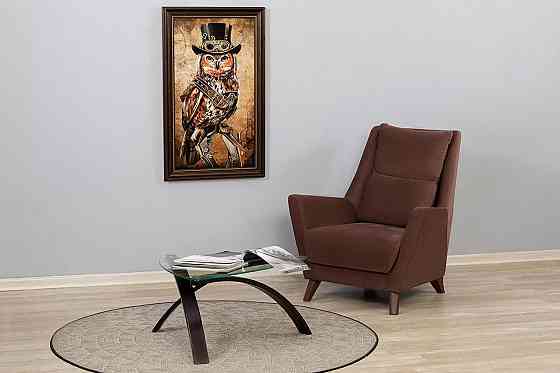 Кресло Патрик, тёмно-коричневый Нур-Султан