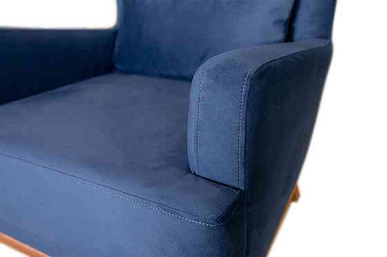 Кресло Людвиг, синий, коричневый Нур-Султан