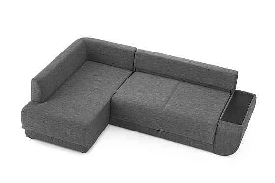 Угловой диван-кровать Консул с левым углом, темно- серый Нур-Султан