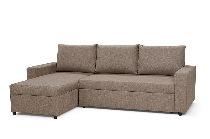 Угловой диван-кровать Торонто, медово-коричневый Нур-Султан - изображение 1