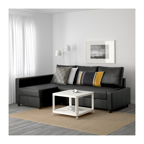 Диван-кровать угловой с отд д/хран ФРИХЕТЭН черный ИКЕА, IKEA Нур-Султан - изображение 2