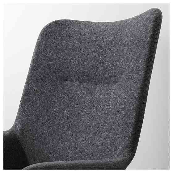 Кресло c высокой спинкой ВЕДБУ темно-серый ИКЕА, IKEA Нур-Султан