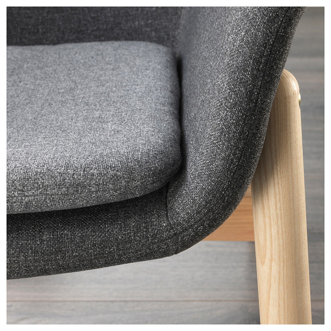 Кресло c высокой спинкой ВЕДБУ темно-серый ИКЕА, IKEA Нур-Султан - изображение 3