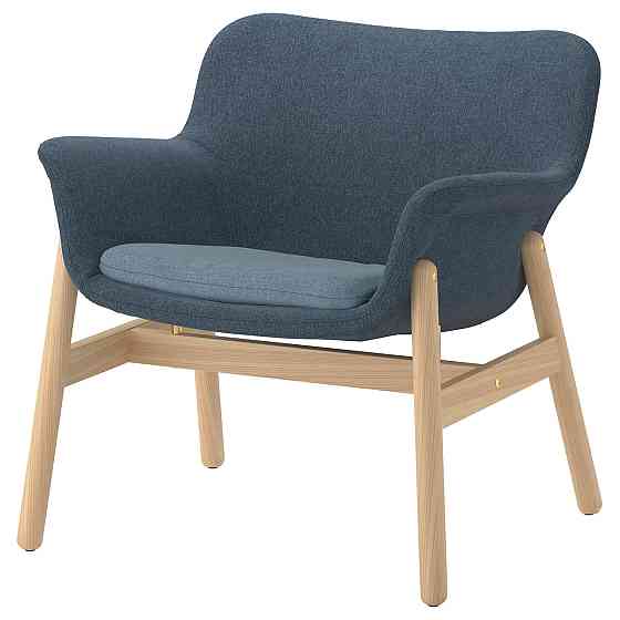 Кресло c высокой спинкой ВЕДБУ синий ИКЕА, IKEA Нур-Султан