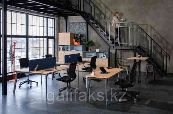 Коллекция офисных столов Flex для персонала Алматы