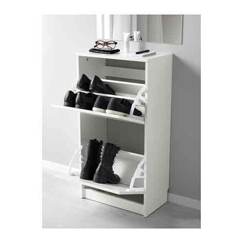 Шкаф для обуви с 2 отделениями БИССА белый ИКЕА, IKEA Нур-Султан
