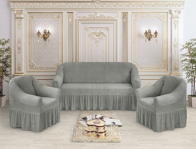 Дивандек на большой диван, маленький диван и кресло жатка Турция Алматы - изображение 1
