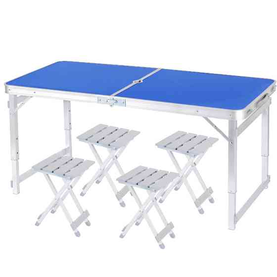 Стол с 4 стульями для пикника FG-150-blue Алматы