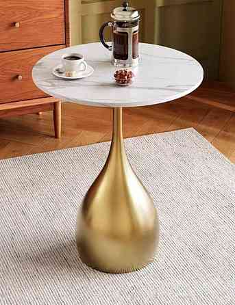 Кофейный столик с мраморной столешницей Алматы
