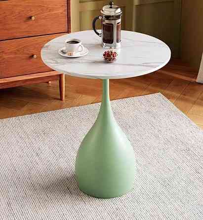 Кофейный столик с мраморной столешницей Алматы