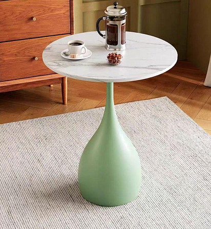 Кофейный столик с мраморной столешницей Алматы - изображение 1