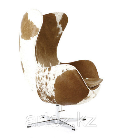 Кресло Egg chair Cow (White/Ginger) Алматы - изображение 2