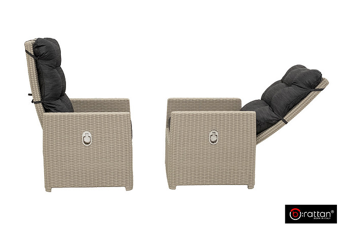 B:Rattan Комплект уличной мебели MANCHESTER SET 2, цвет серый Караганда - изображение 3