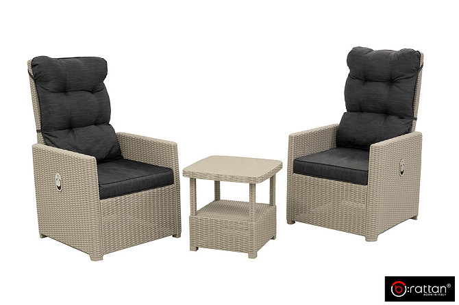 B:Rattan Комплект уличной мебели MANCHESTER SET 2, цвет серый Караганда - изображение 1