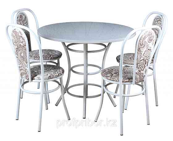 Обеденный комплект (1+4) Пластик стол + 4 стула Венский (эмаль) Астана