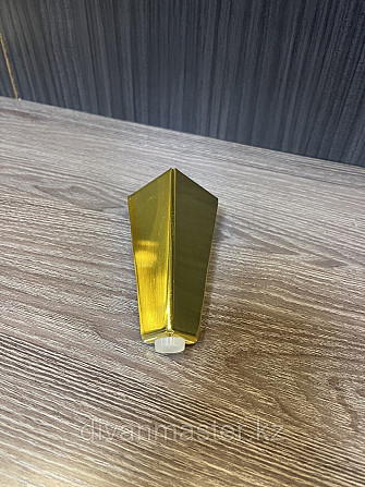 Ножка стальная, для диванов и кресел, золото 10 см Алматы - изображение 1