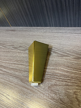 Ножка стальная, для диванов и кресел, золото 10 см Алматы - изображение 2