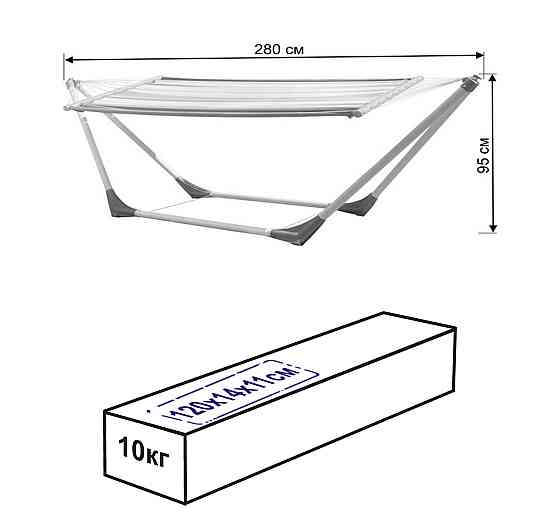 Гамак с каркасом до 120кг Алматы