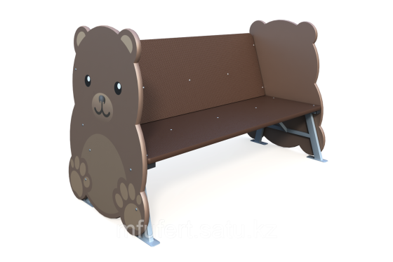 Детская скамейка "Медведь" СД-001 Астана