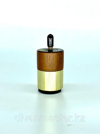 Ножка мебельная, деревянная с латунным наконечником.6 см Алматы - изображение 1