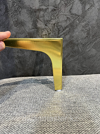 Ножка стальная, для диванов и кресел, золото 15 см Алматы - изображение 3