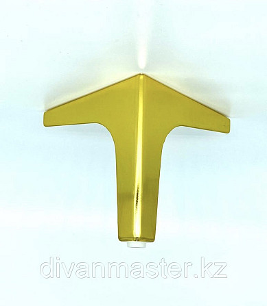 Ножка стальная, для диванов и кресел, золото 15 см Алматы - изображение 1