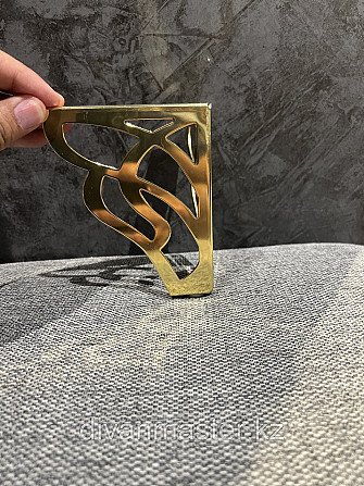 Ножка стальная, для диванов и кресел, золото 13 см Алматы - изображение 2