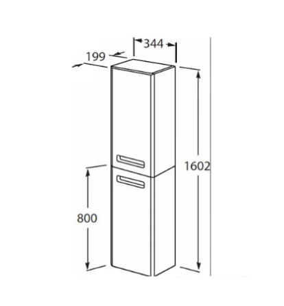 Пенал подвесной Roca The Gap ZRU9302738 Алматы