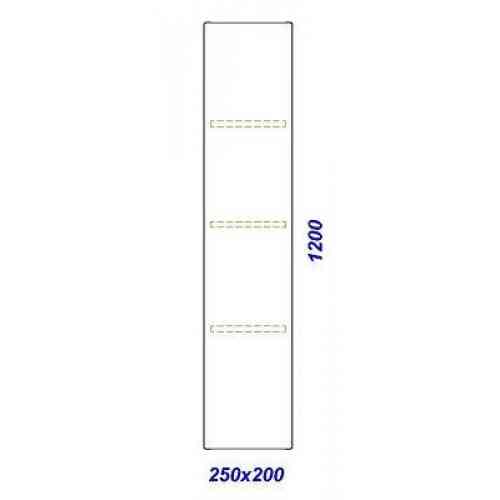 Пенал Aqwella Ancona подвесной черный An.05.35/BLK Алматы