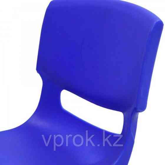 Стульчик детский пластиковый высота сиденья 28 см, синий Алматы