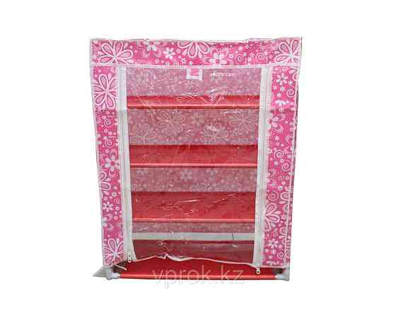Тканевой шкаф для обуви, розовый, 72 см Алматы