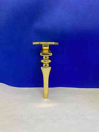 Ножка литая для мягкой мебели золото 16 см Алматы