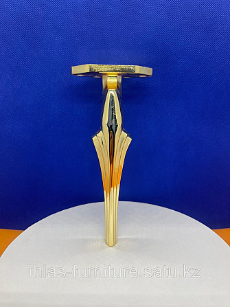 Ножка литая для мягкой мебели золото 16см Алматы - изображение 1