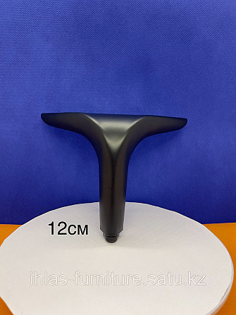 Мебельная ножка стальная. угловая 12 см чёрная Алматы - изображение 1