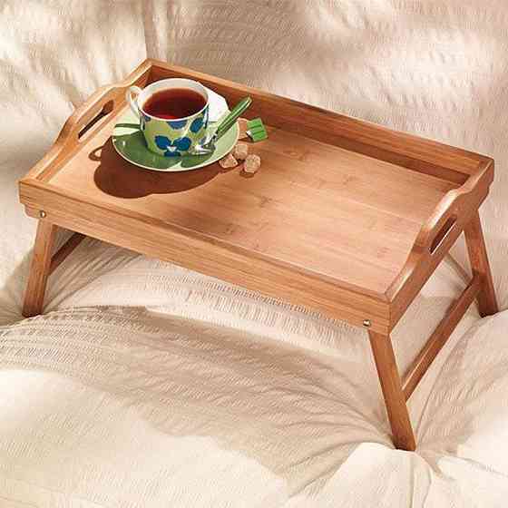 Бамбуковый столик для завтрака Алматы