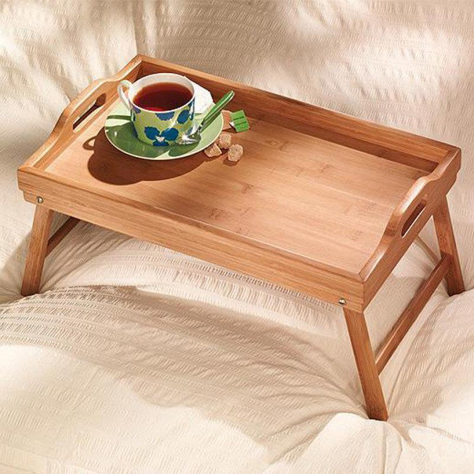 Бамбуковый столик для завтрака Алматы - изображение 2