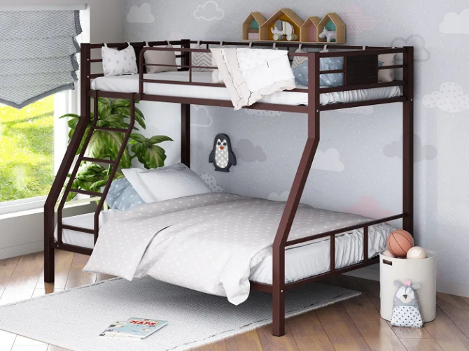 Двухъярусная кровать Гранада 1, 120x190 см, коричневый Алматы - изображение 2