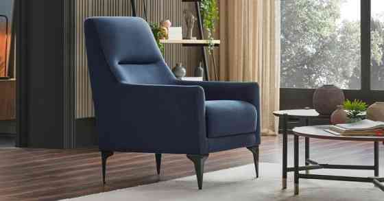 Классическое кресло темно-синего цвета Шымкент