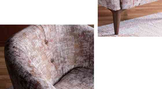Классическое кресло с декоративной пуговицей Шымкент