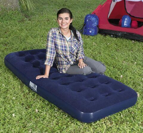 Матрас надувной для кемпинга Bestway PAVILLO Horizon Airbed с флоковым покрытием (67003, 152х203х22  Алматы - изображение 3