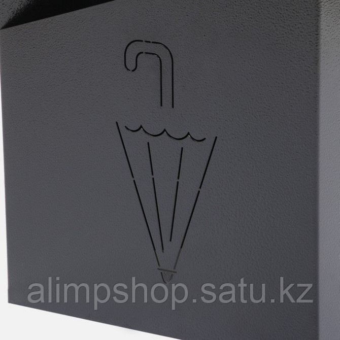Подставка для зонтов "Линии" черная, 25,2х25,2х60см Алматы - изображение 3