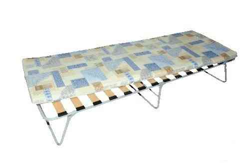 Кровать раскладная ЗМИ на ламелях с мягким матрасом ''Марфа-1'' Серый Нур-Султан