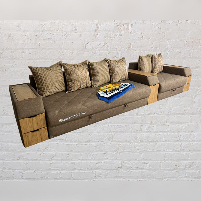 Удлиненный диван ВИНЦЕНТ с 3мя подлокотниками Алматы - изображение 1