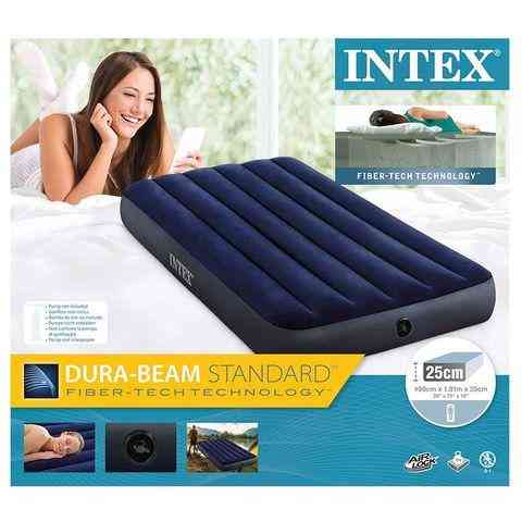 Матрас надувной INTEX Classic Downy Airbed (64758, 137х191х25 см) Алматы