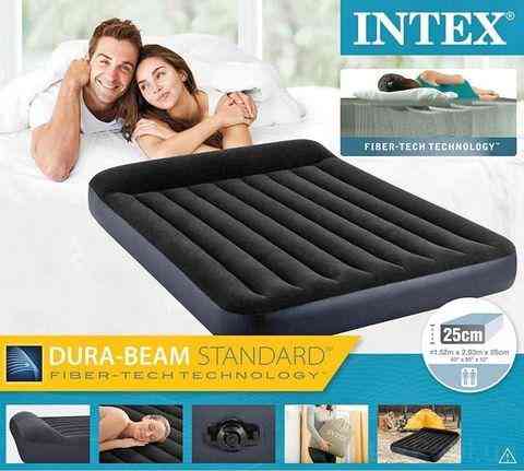 Матрас надувной с подголовником INTEX Pillow Rest Classic Airbed (64143, 152х203х25 см) Алматы