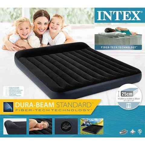 Матрас надувной с подголовником INTEX Pillow Rest Classic Airbed (64144, 183х203х25 см) Алматы