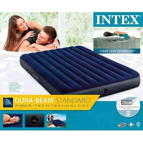 Матрас надувной INTEX Classic Downy Airbed (64759, 152х203х25 см) Алматы