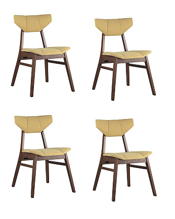 Комплект стульев Torro желтый 4 шт. Алматы - изображение 1